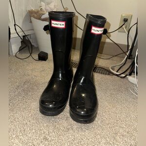 Hunter Black Rain Boots